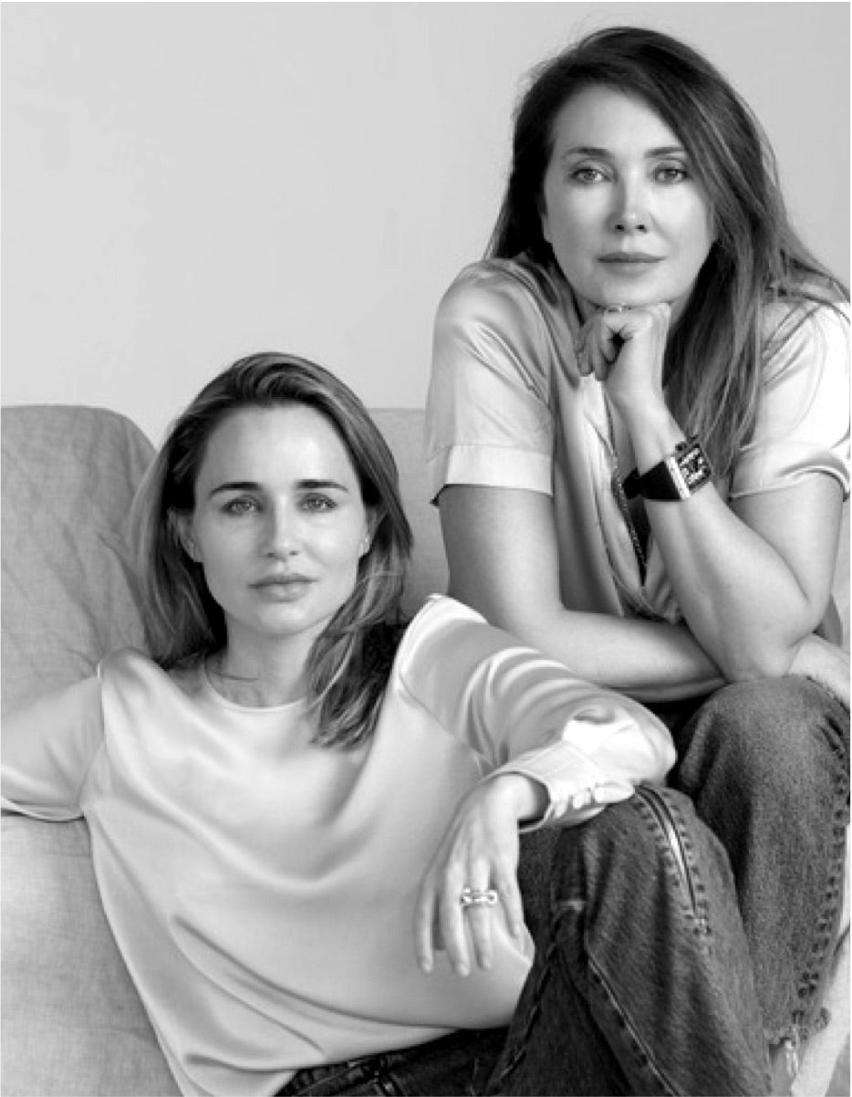 Co-owners Kiran Stordalen and Nicole Rechelbacher sitting next to one another