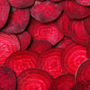Slices of red beets