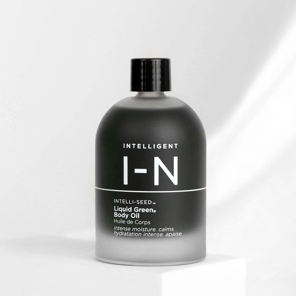 Intelligent Nutrients Liquid Green Body Oil - Renewing Body Oil with Intelli-Seed Antioxidant Oil Complex, Coconut, Coffee - Help Hydrate & Soothe